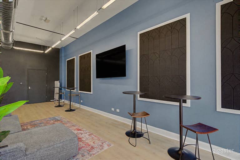  Amplio lugar para eventos en Chicago con ambiente moderno de ciudad 