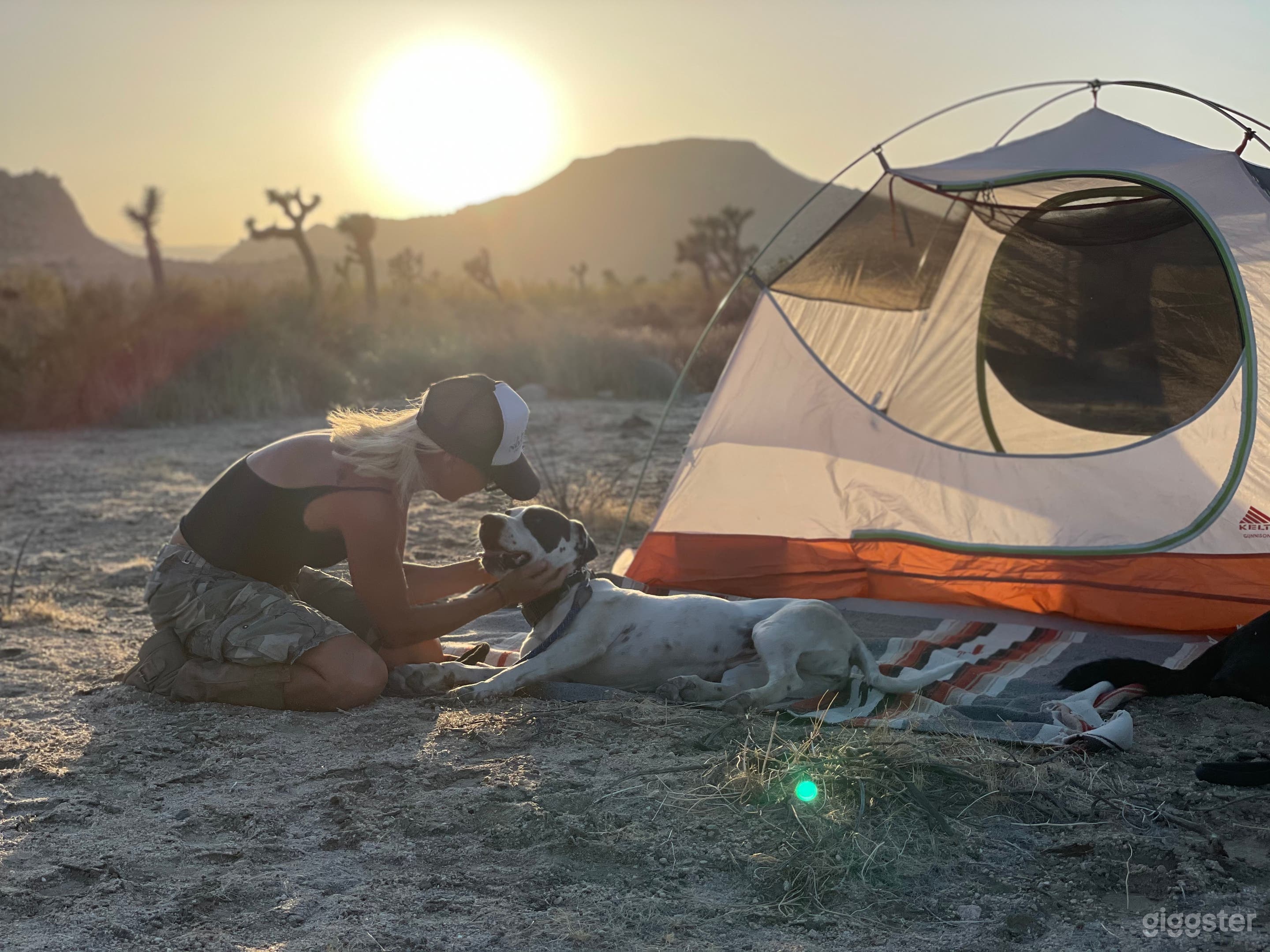 Camping in the wash