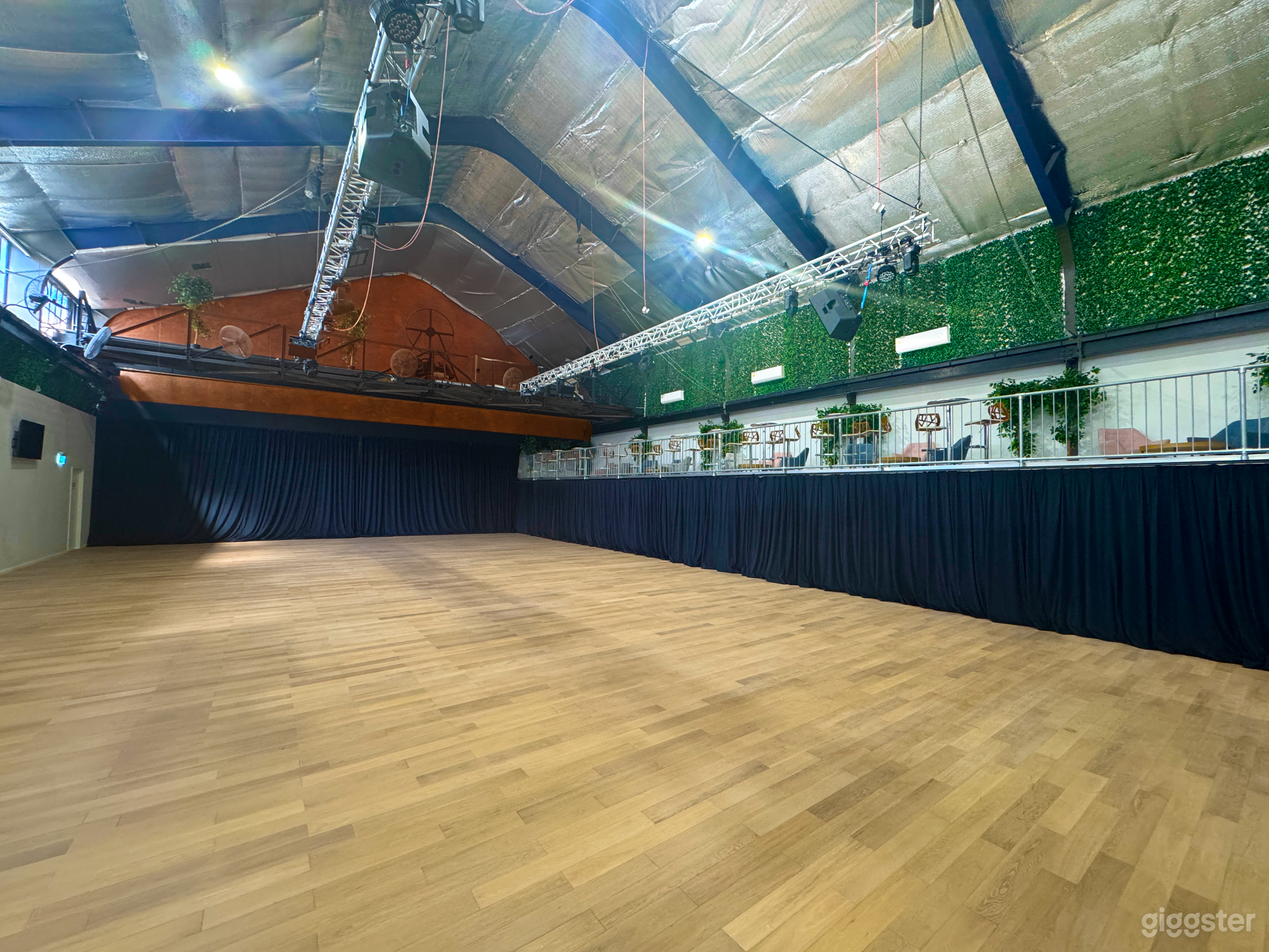 The Gantry - Main floor and Mezzanine (drapes closed)