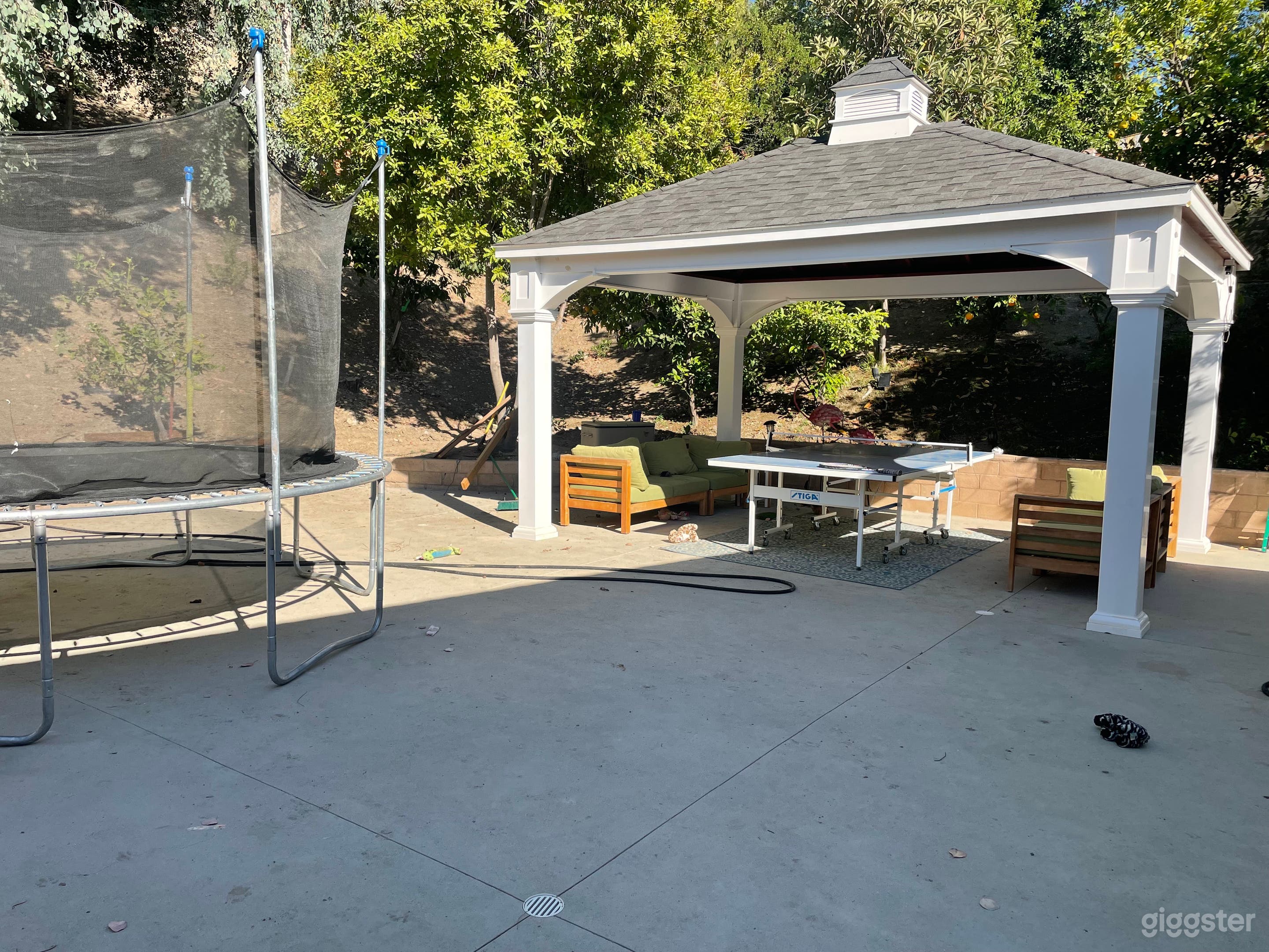 Upper lot with new pavilion...glows different colors depending on setting you you choose. 