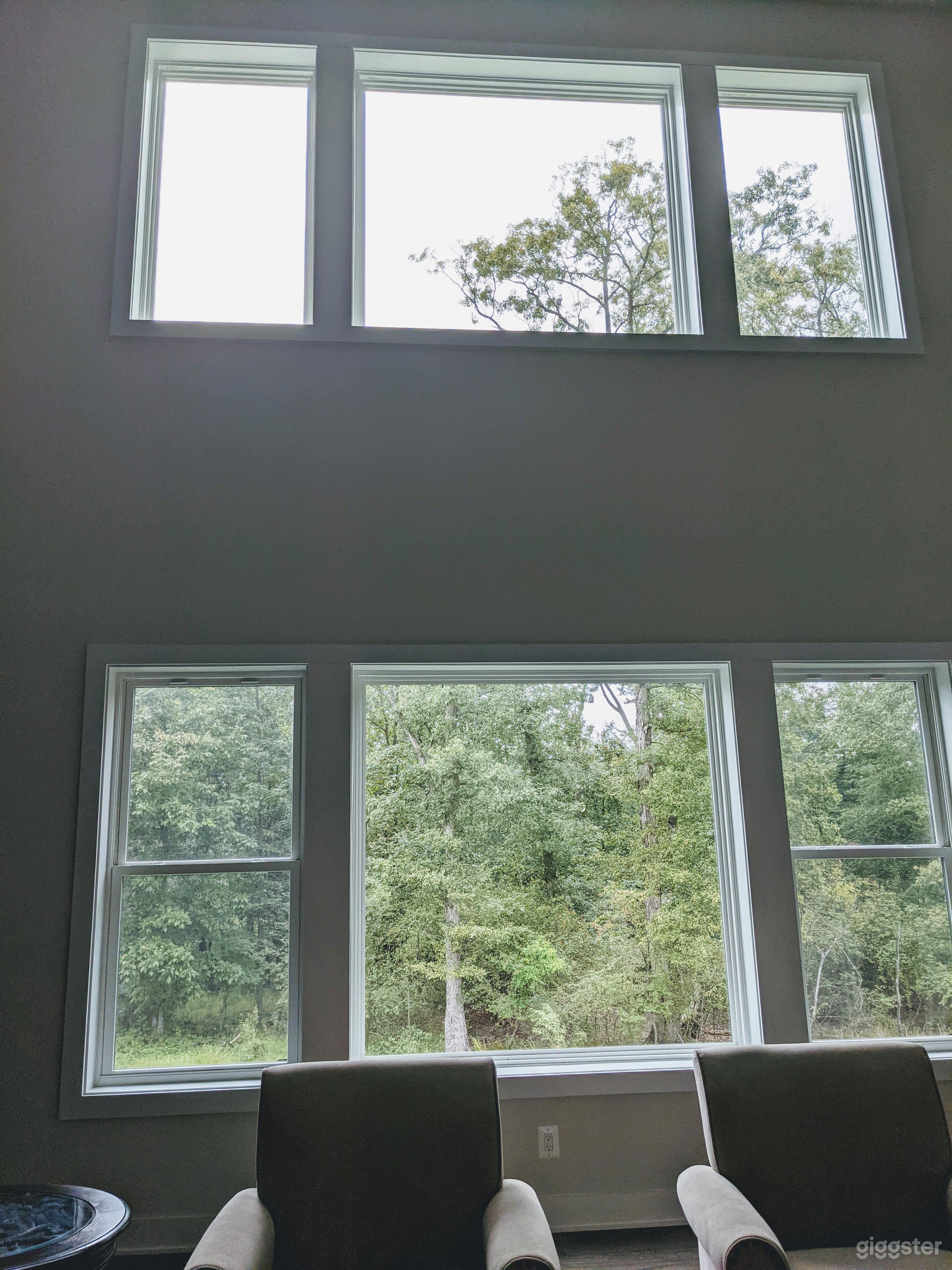 Picture window in the morning room