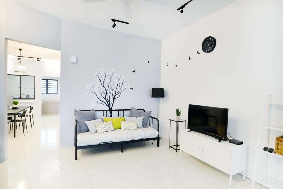 Serene Lakefront Double-Story House Photo 1