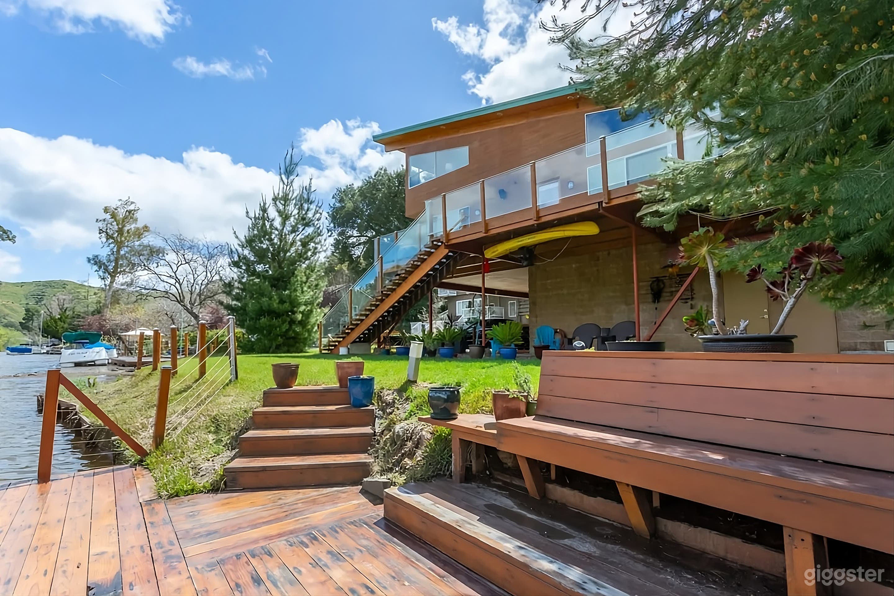 Lakeside Modern Retreat Backyard Photo 3
