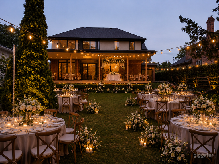  Lieu de mariage dans un jardin privé à Toronto 