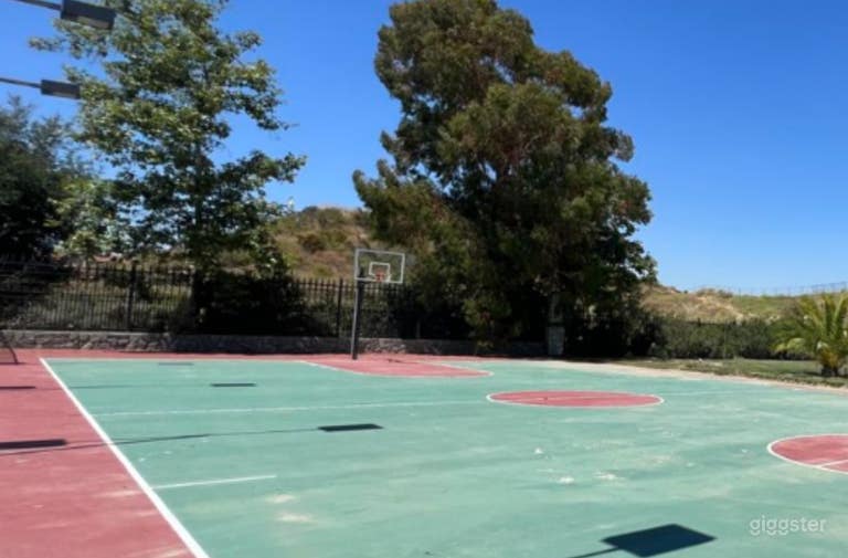  Open and Spacious Outdoor Basketball Court 