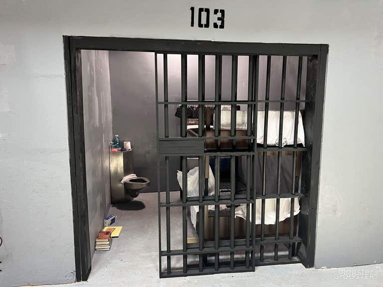  Police Station (interrogation room, jail cells, police office desk) 