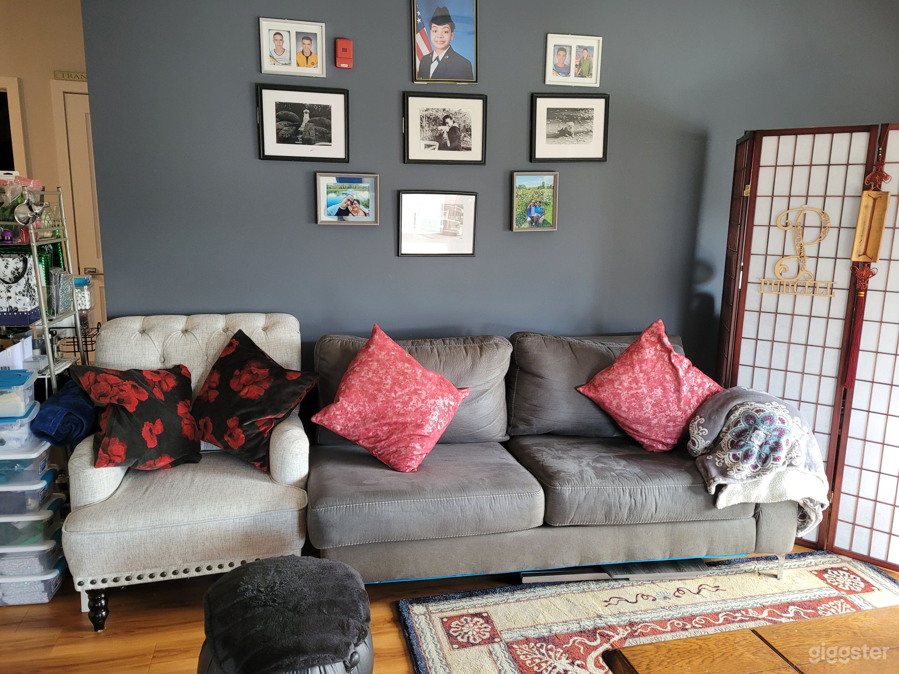 Bright spacious living room and dinning room combo.