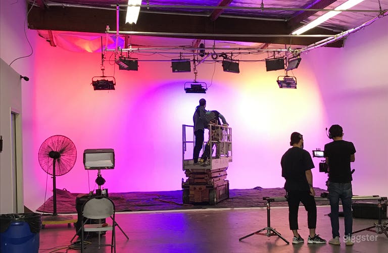  Production Studio with 32' - 3 Wall Cyc Wall 