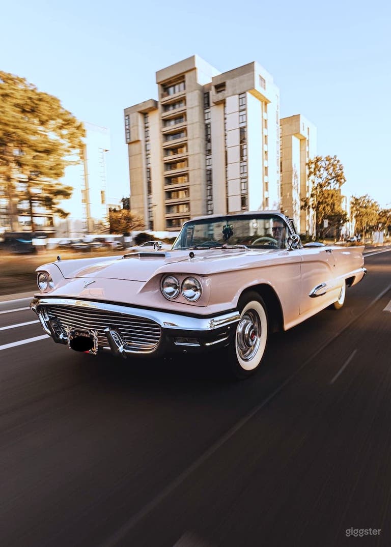  #76,104 Pink Classic 1959 Ford Thunderbird  