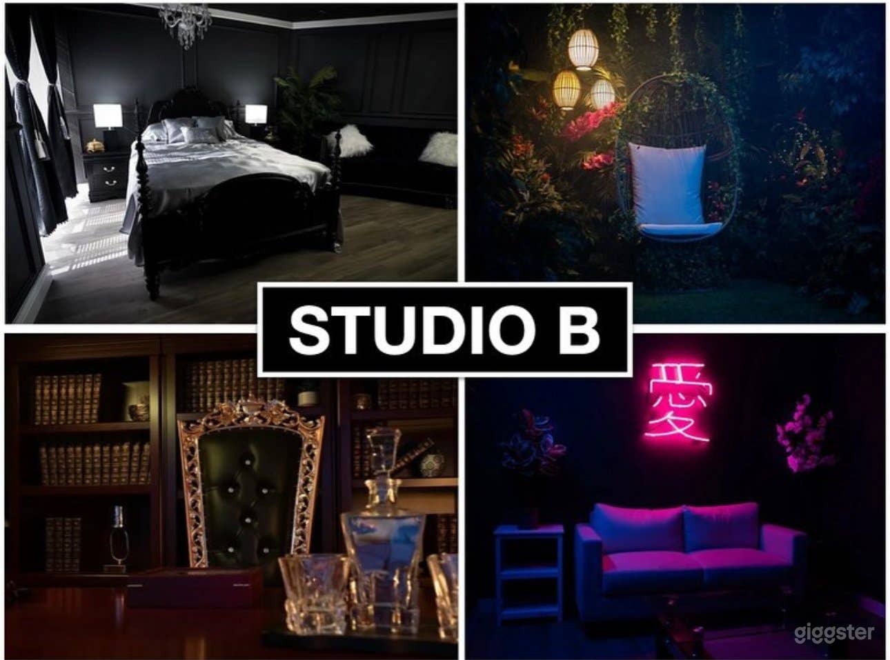 MULTI-SET B - Tropical Garden, Japanese Neon Room, Luxury Noir Bedroom, Boss Office  Photo 1