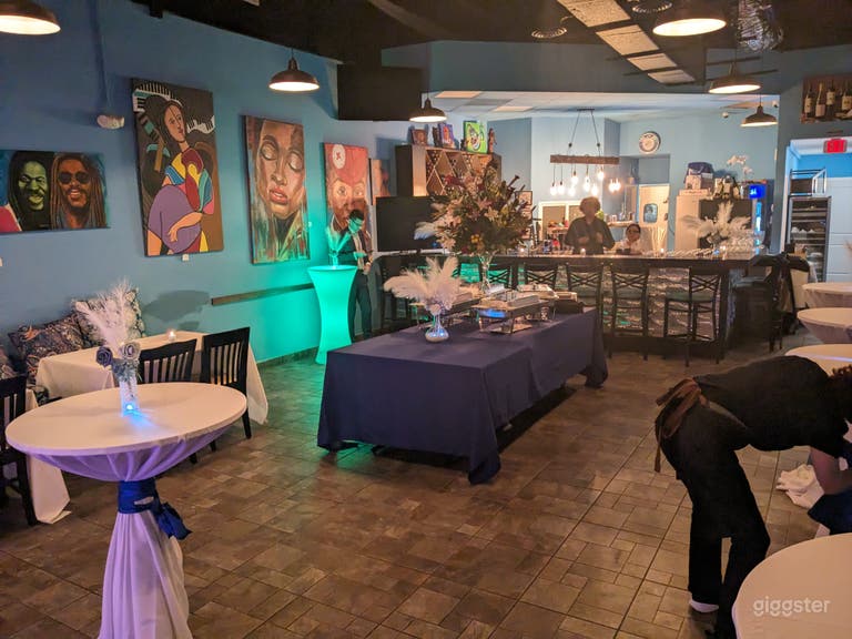  Hermoso y elegante espacio para eventos adornado con arte 