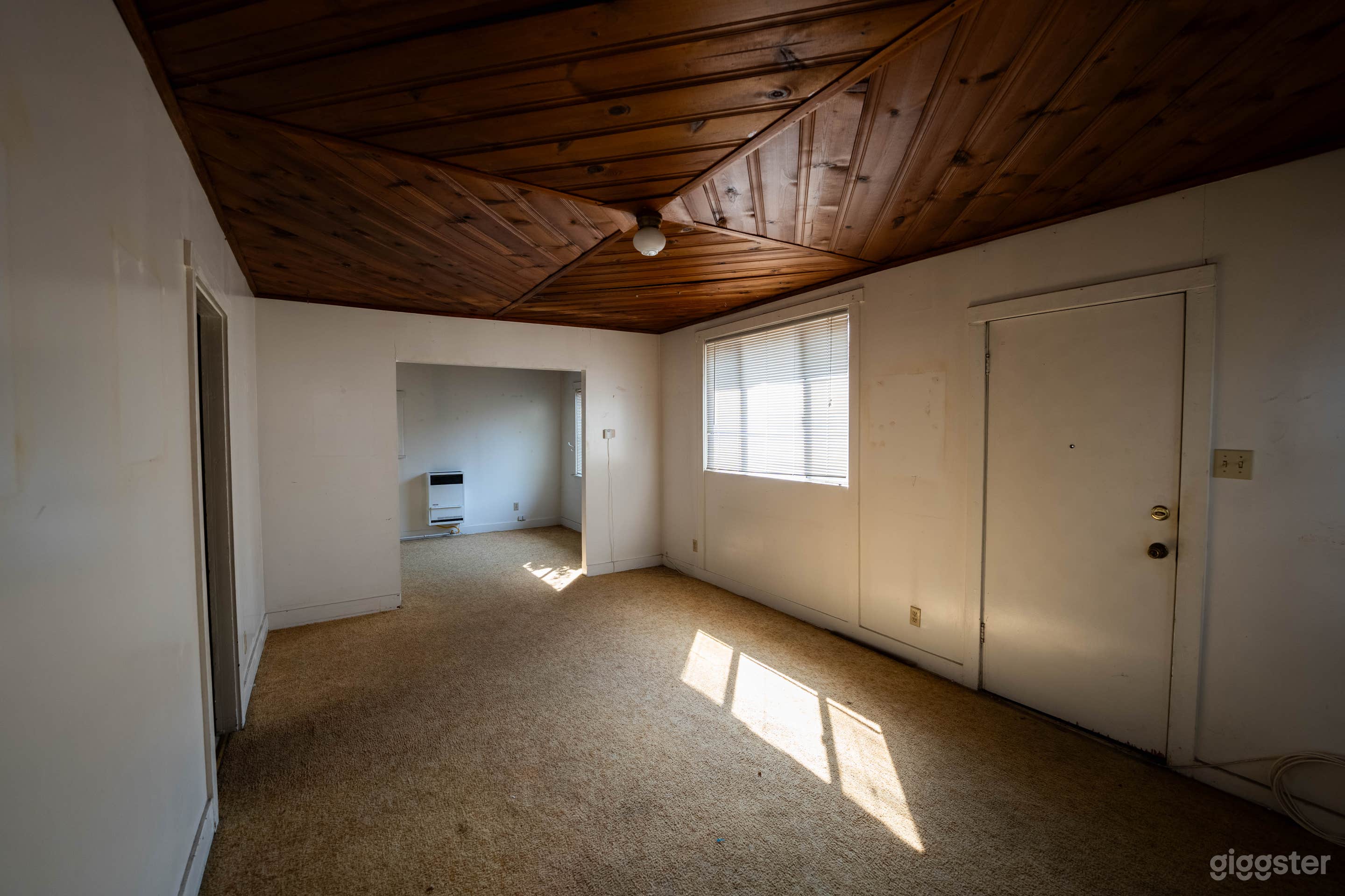 Wood Panel Ceiling Living Room