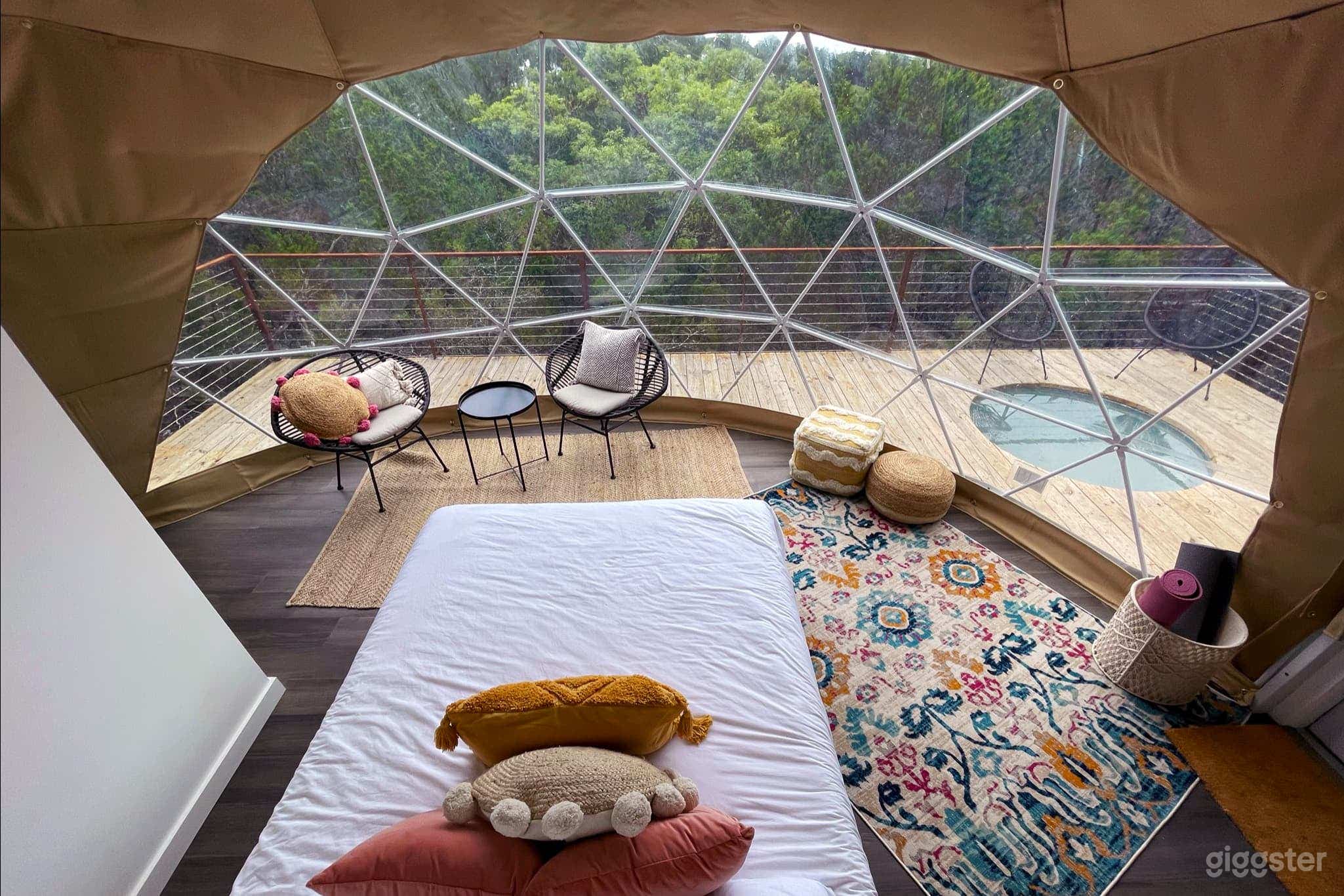 High quality linens and thoughtful design create a luxurious retreat inside as well