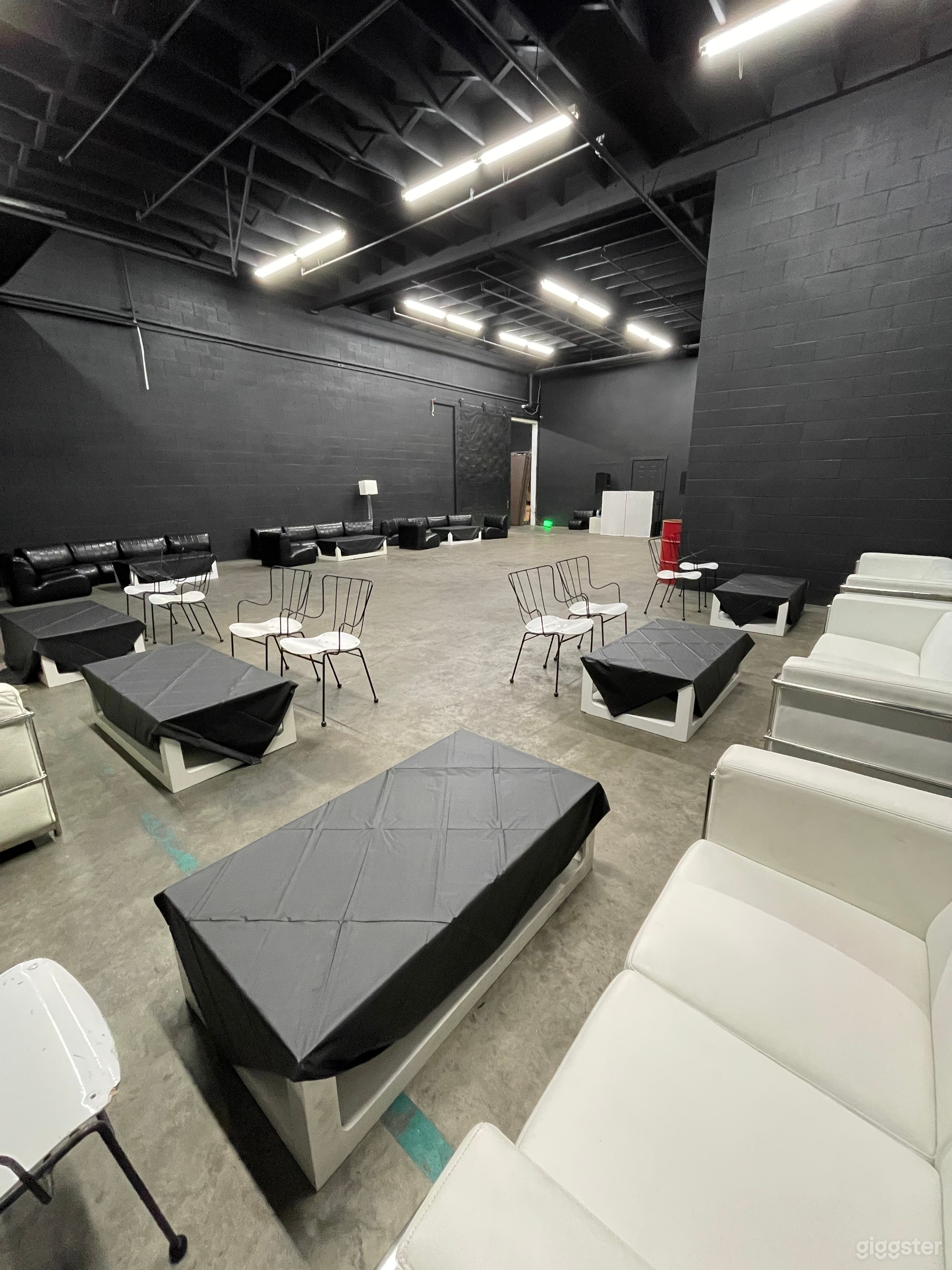 Staging for film production.  (Furniture available for rent)