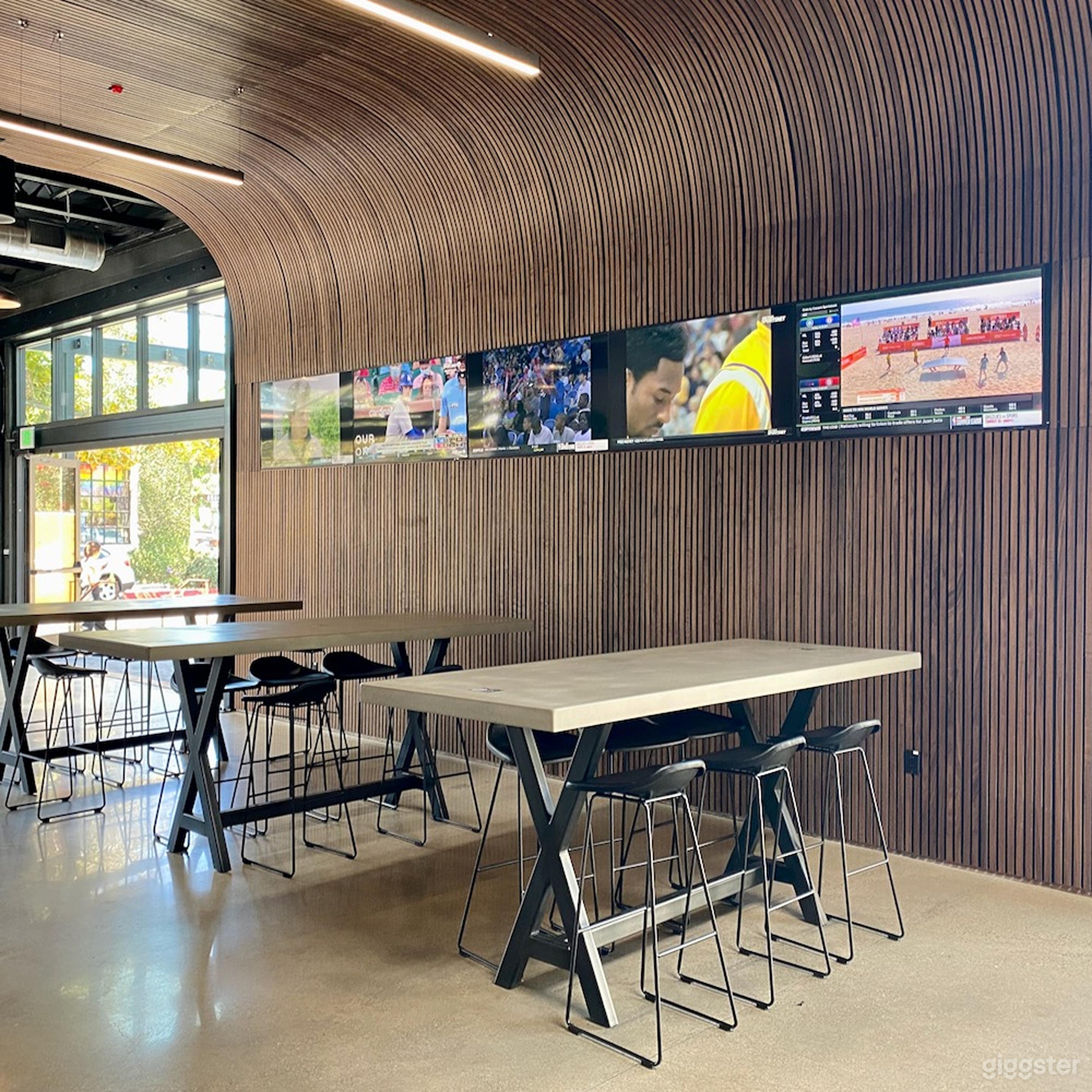 Brewery with Curved Walnut Panels Photo 4