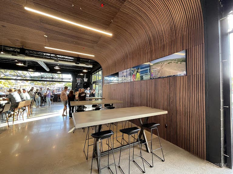  Brewery with Curved Walnut Panels 