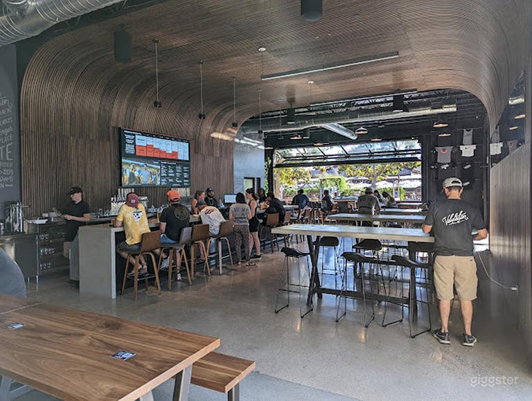  Brewery with Curved Walnut Panels 