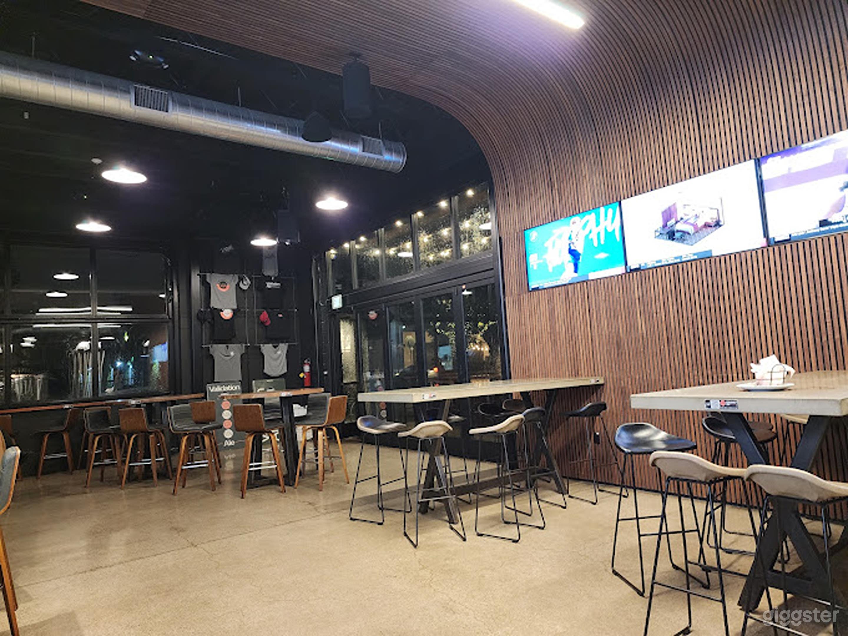 Brewery with Curved Walnut Panels Photo 2