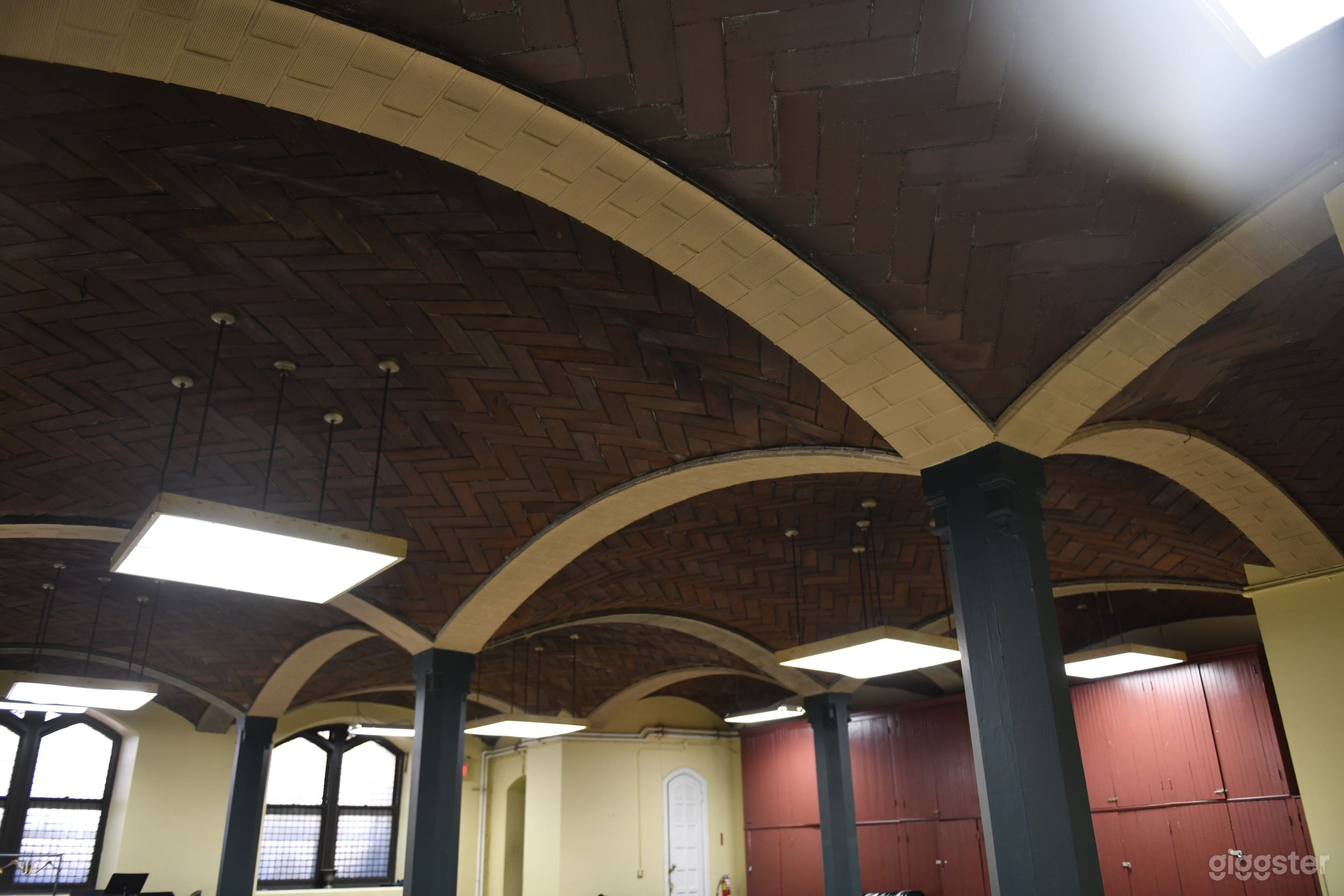 The Guastavino tile ceiling
