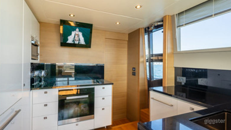 Huge and Dazzling 88FT PRINCESS with Jetski Included Party Yacht Space Events Photo 2