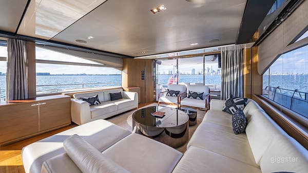 Huge and Dazzling 88FT PRINCESS with Jetski Included Party Yacht Space Events Photo 1