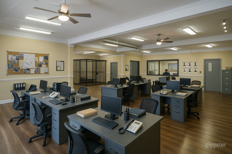  Oficina, Spa, espacio personalizable para comisaría de policía 