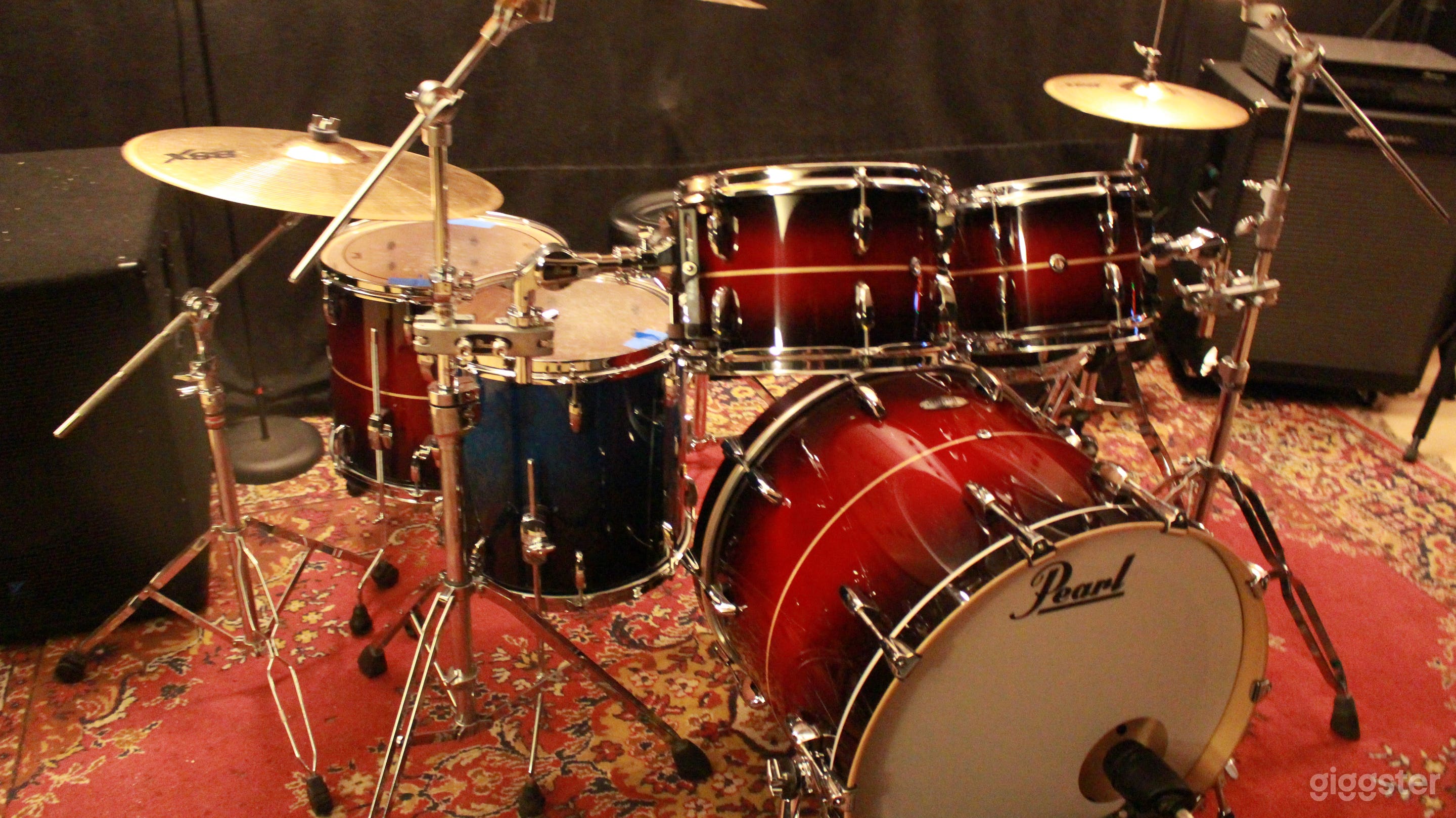 Rehearsal Studio D drum kit at DC Music