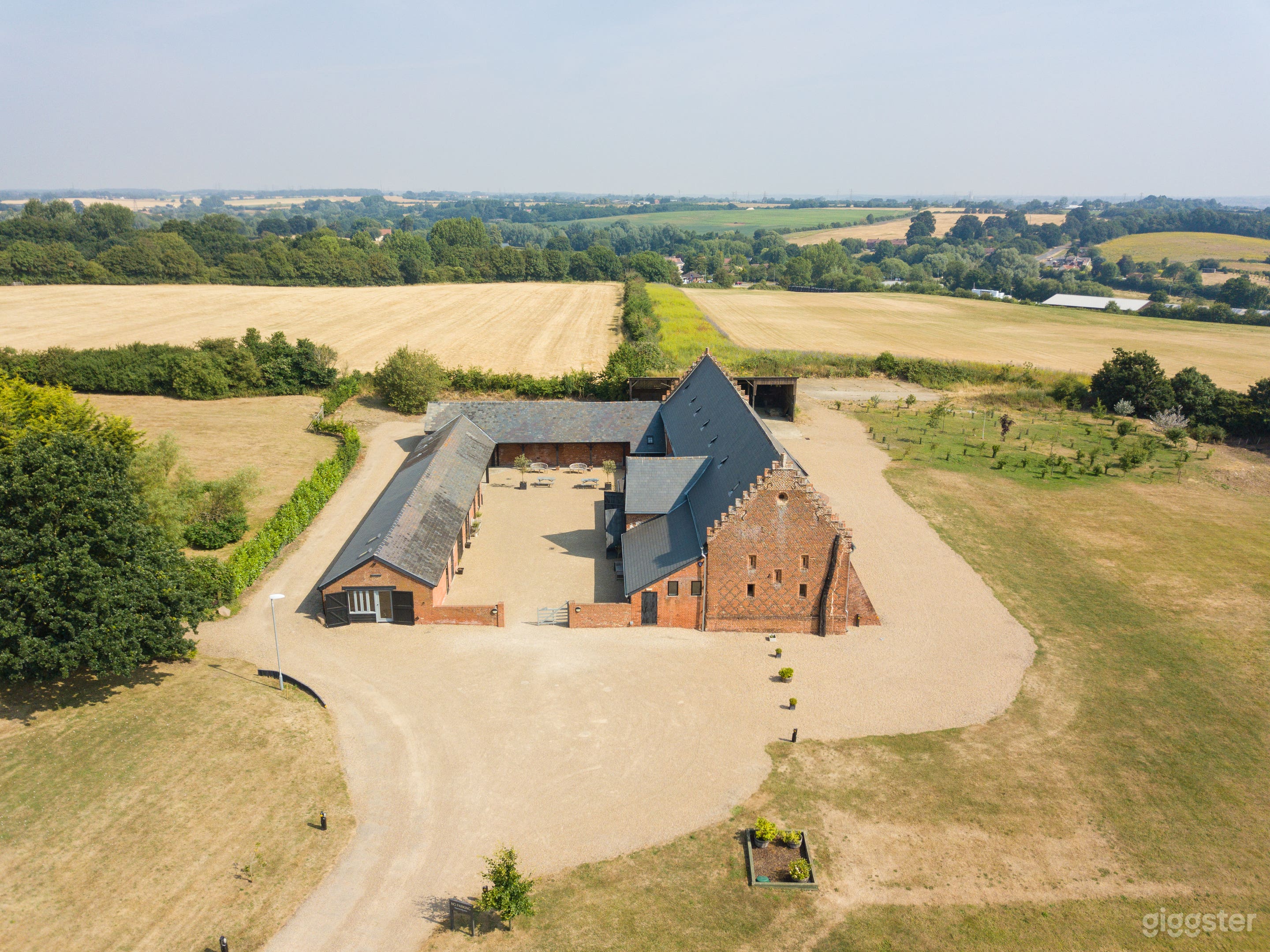 The barn from above