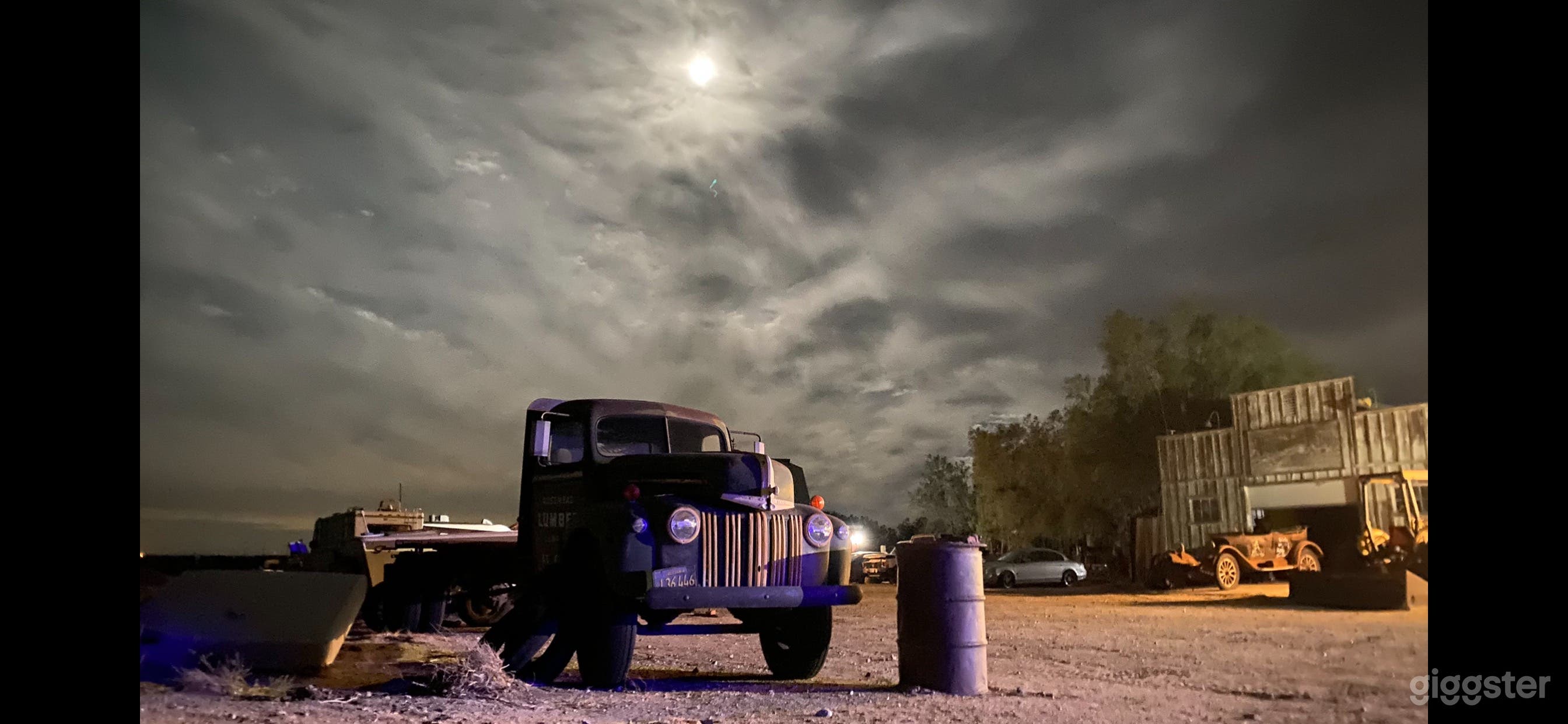 Alex left his lumber truck.