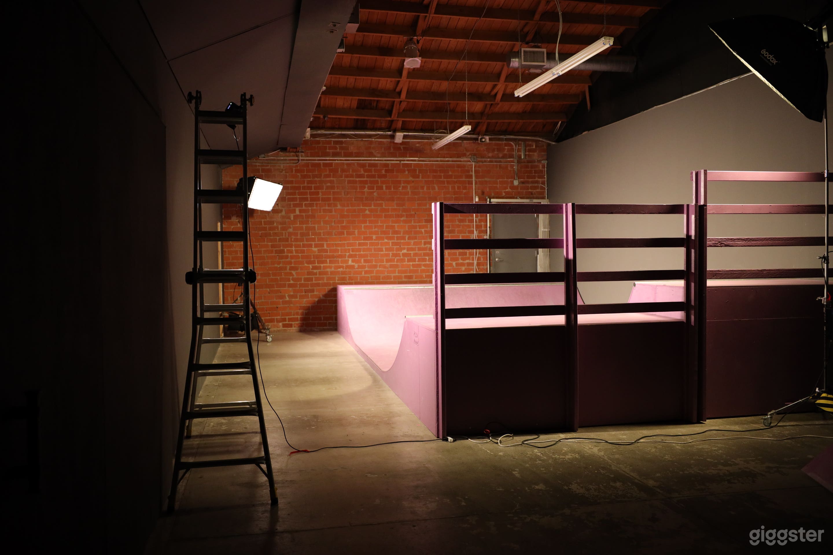 Skateboard ramp in underground studio Photo 2