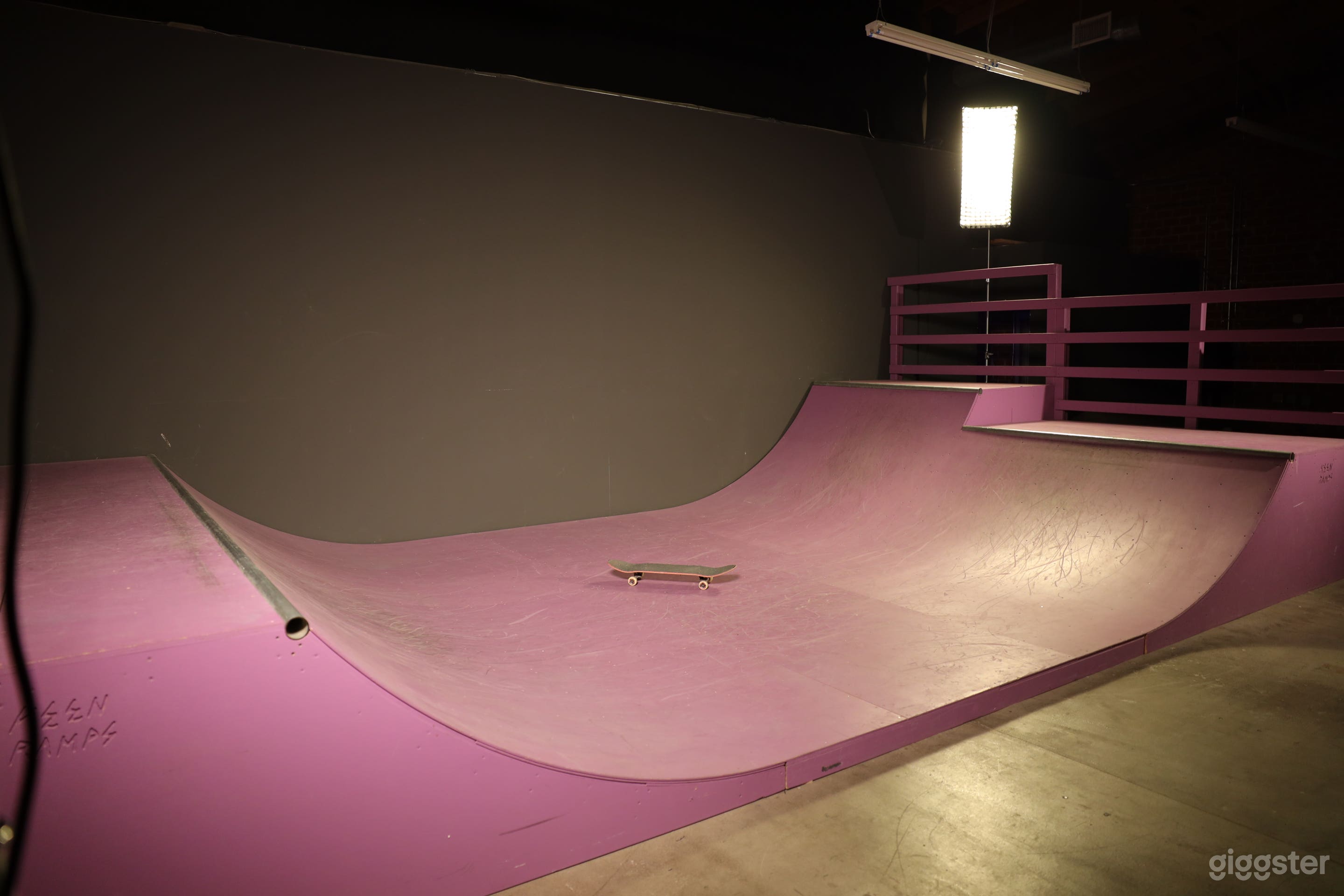 Skateboard ramp in underground studio Photo 1
