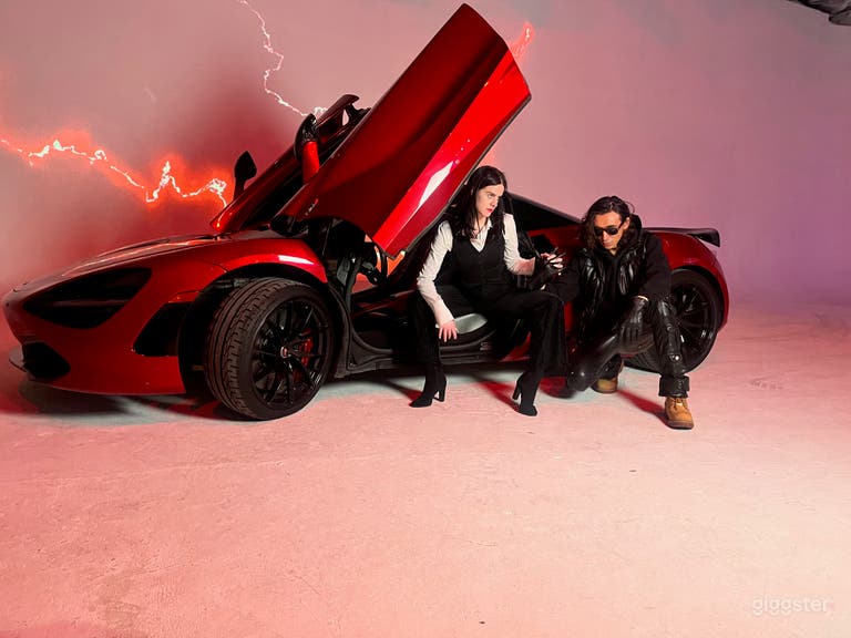  Music Video production package in-studio with a supercar 