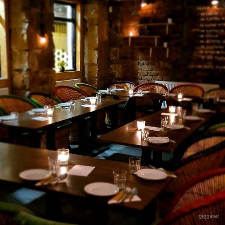  Rustic, Exposed Brick and Stone Walls Basement Venue 