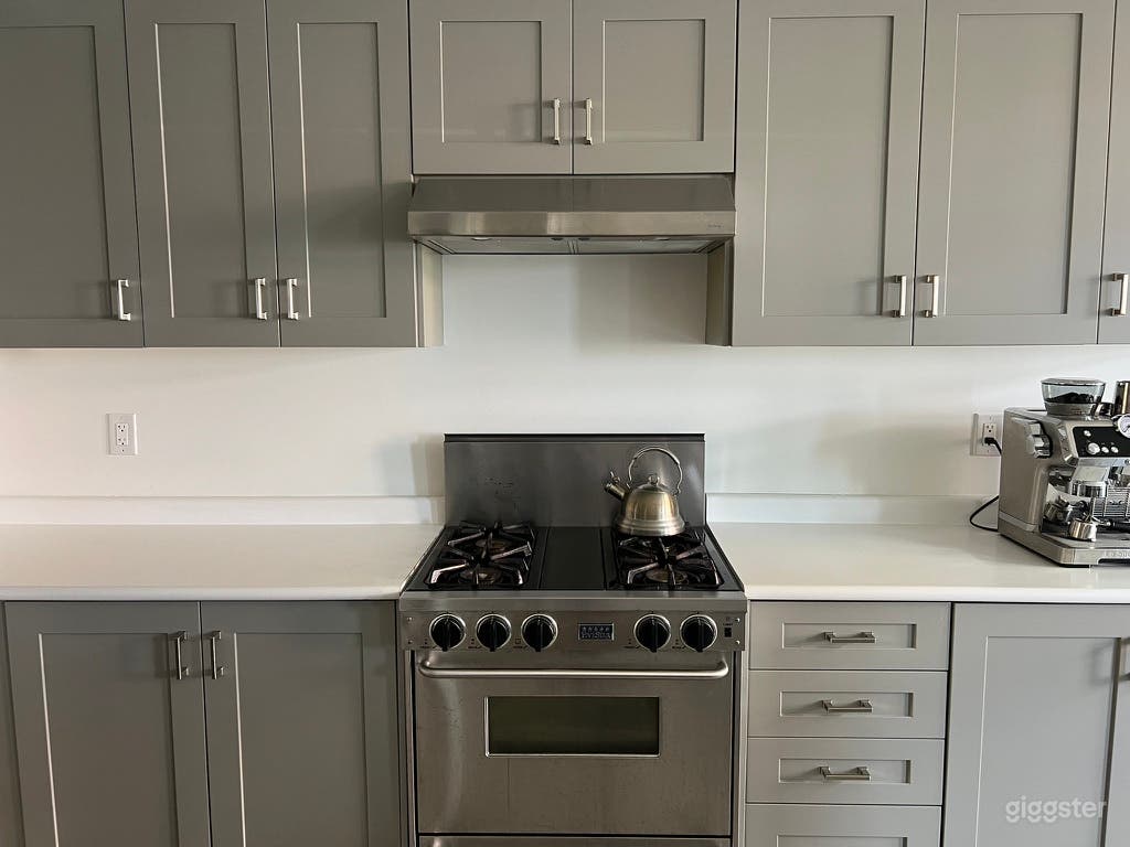 Bright Suburban Home with Modern Grey Kitchen — Oakville Photo 4