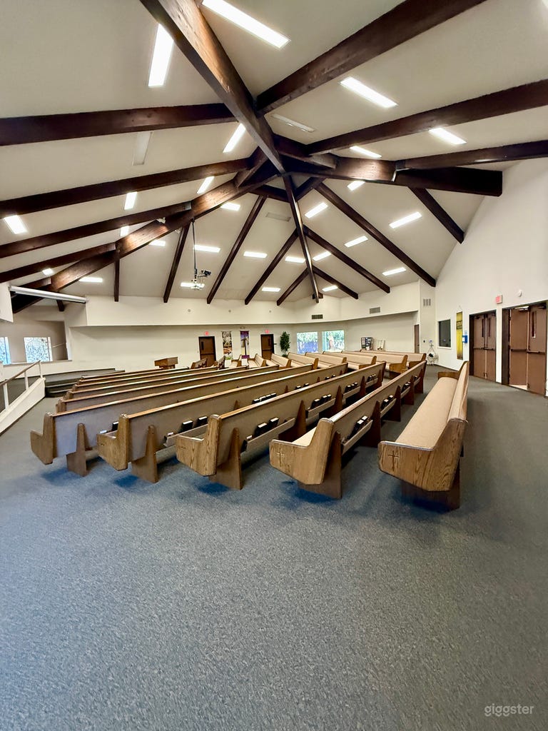  Dramatic A-Frame Church Sanctuary for Filming & Events 