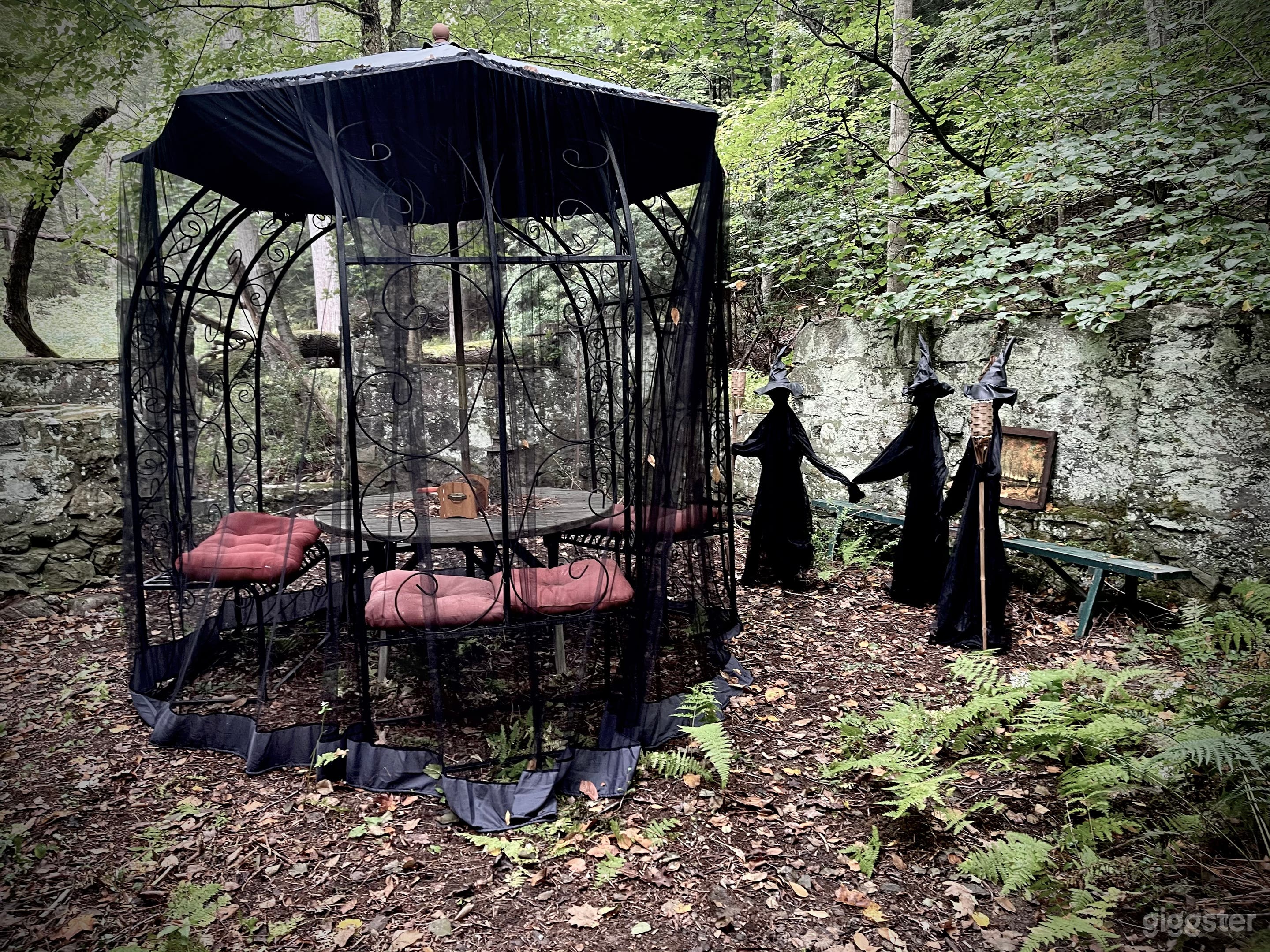 Seance table seats up to 12 guests... and unlimited spirits!