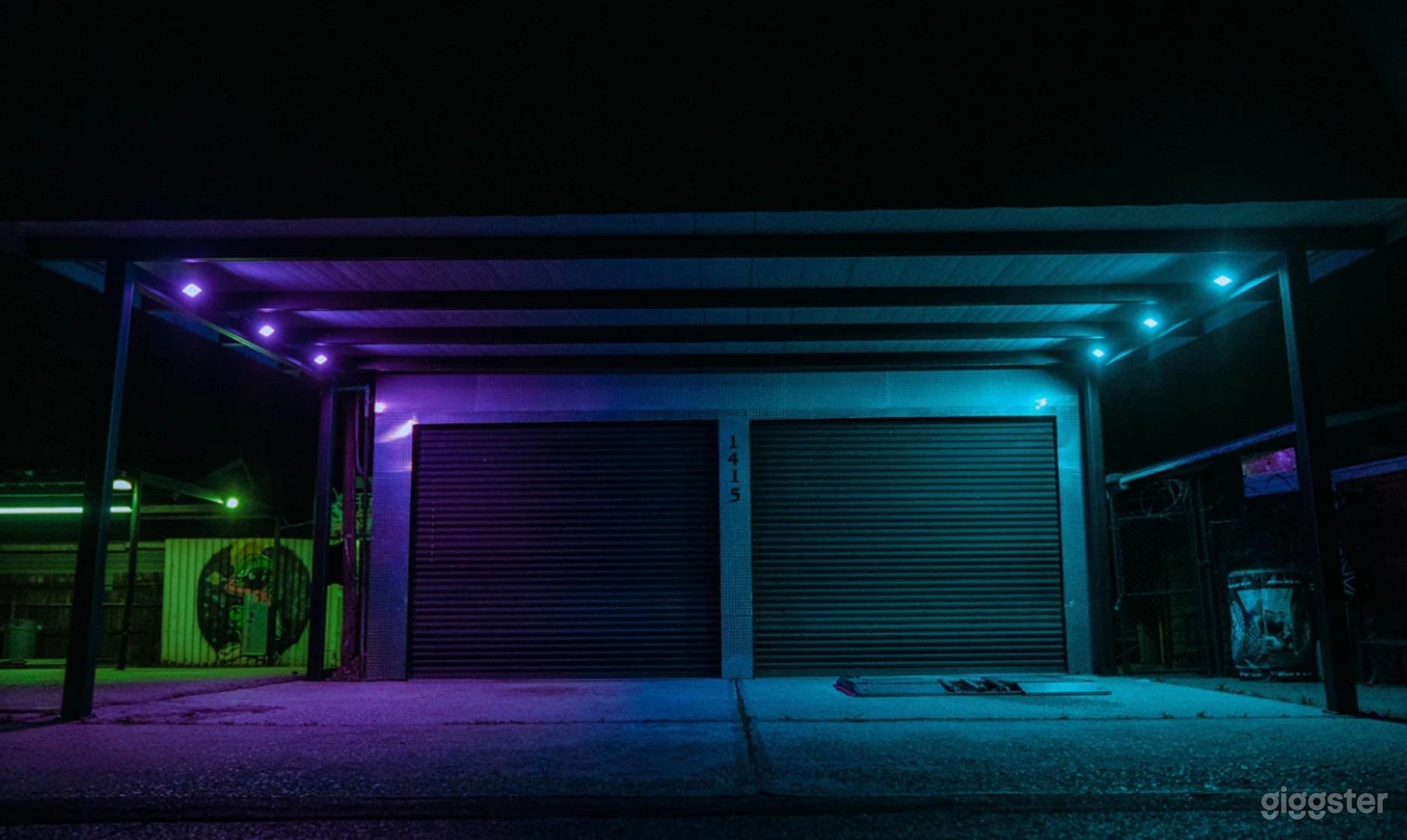 Industrial Shop with RGB Lighting Photo 1
