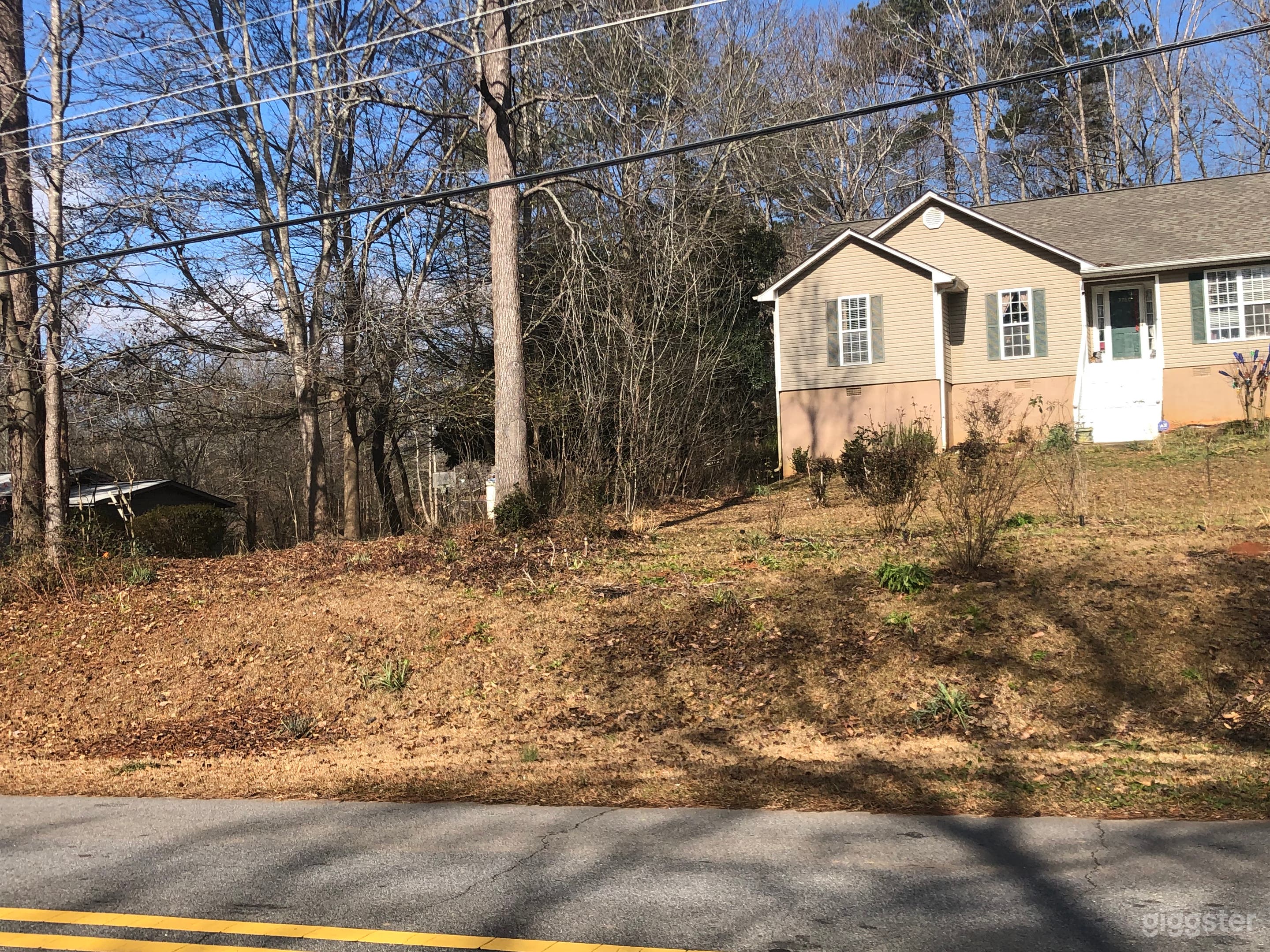 the Left Front of the house