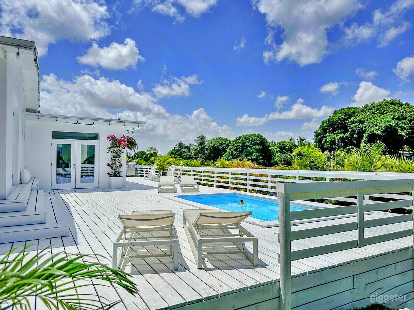 Charming Pool with Deck and Backyard Photo 2