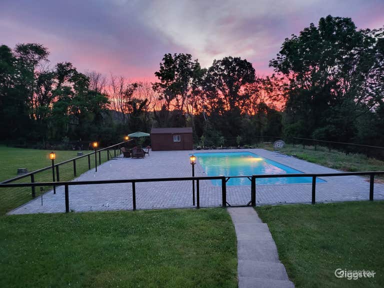  40-foot pool in a Mountainview Estate  