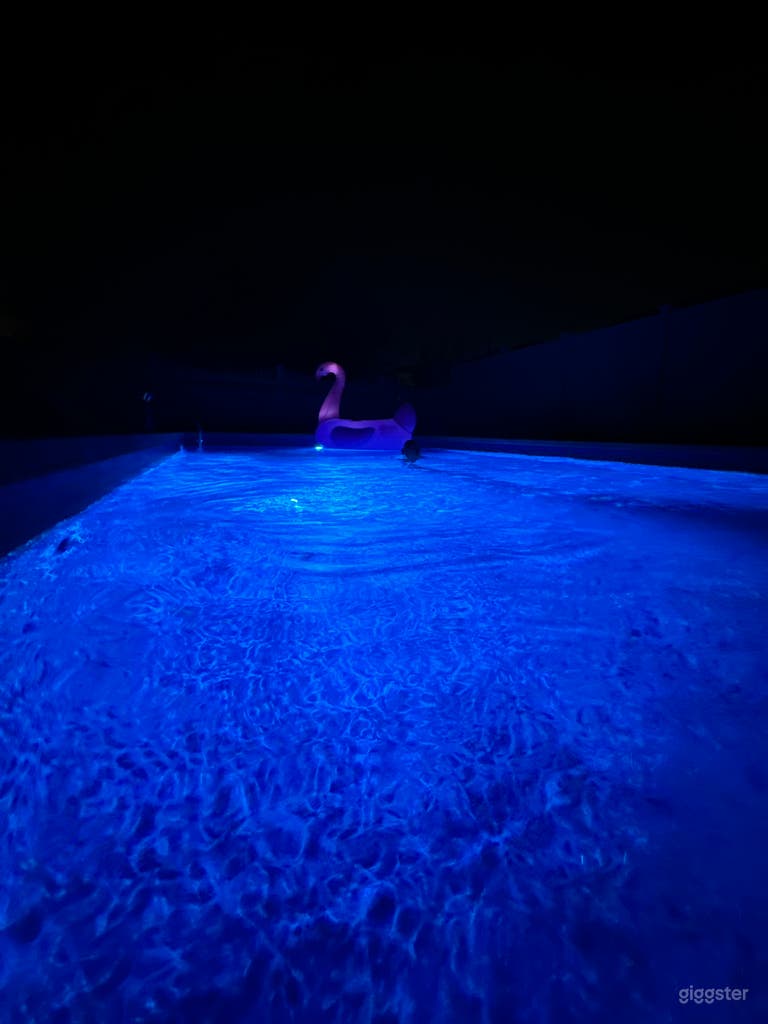  Pool at night  