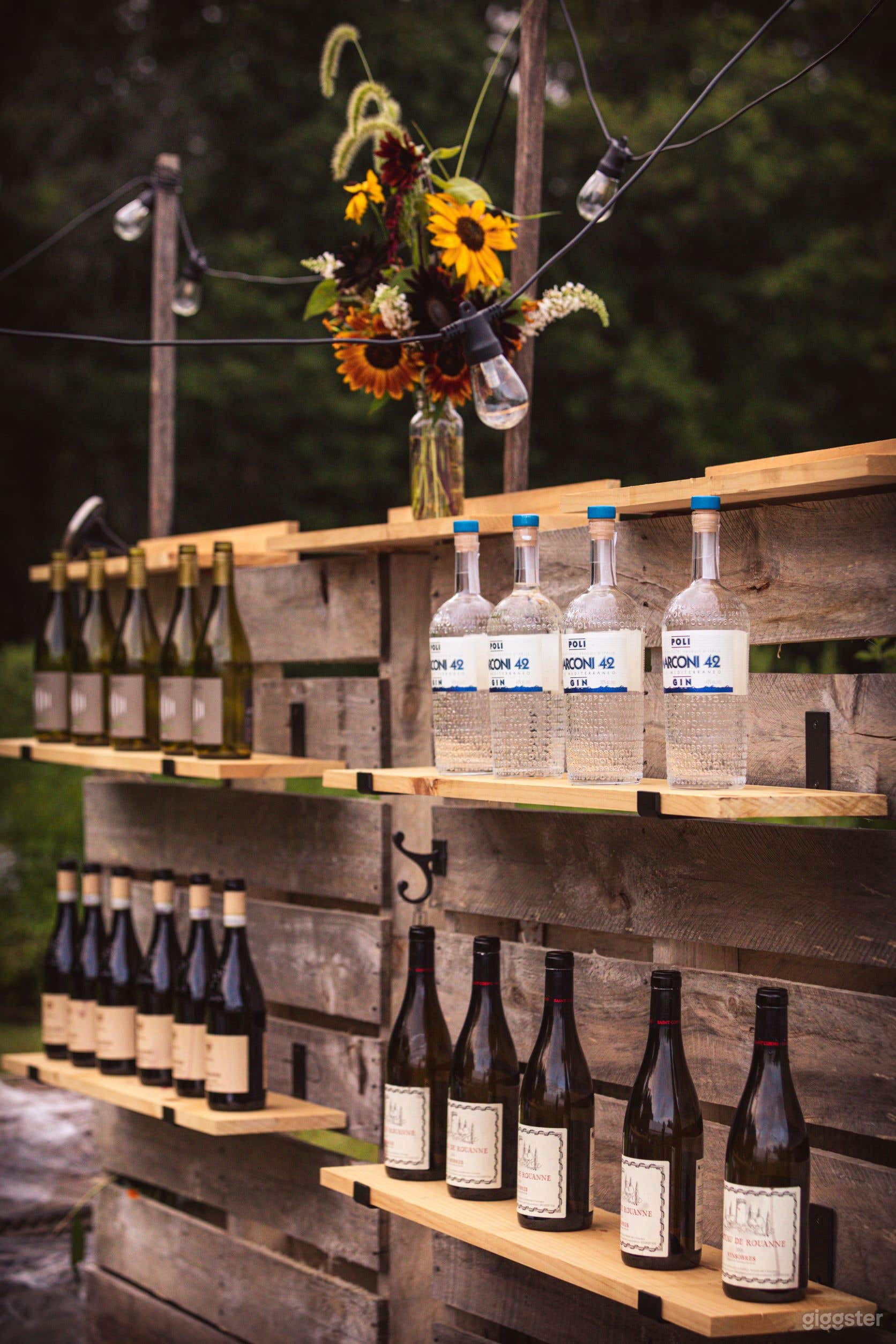 event area rustic bar