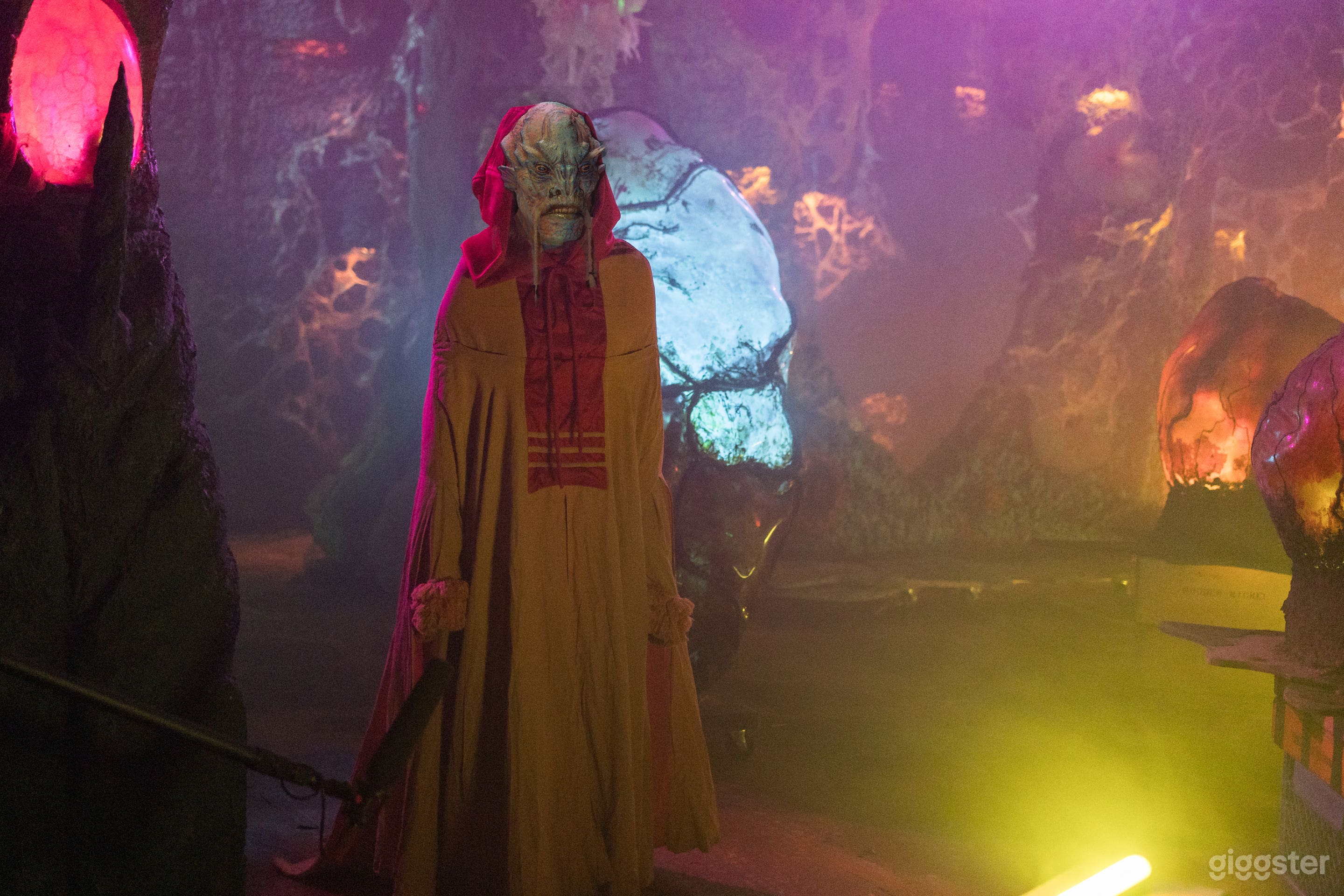 large props with ambient light