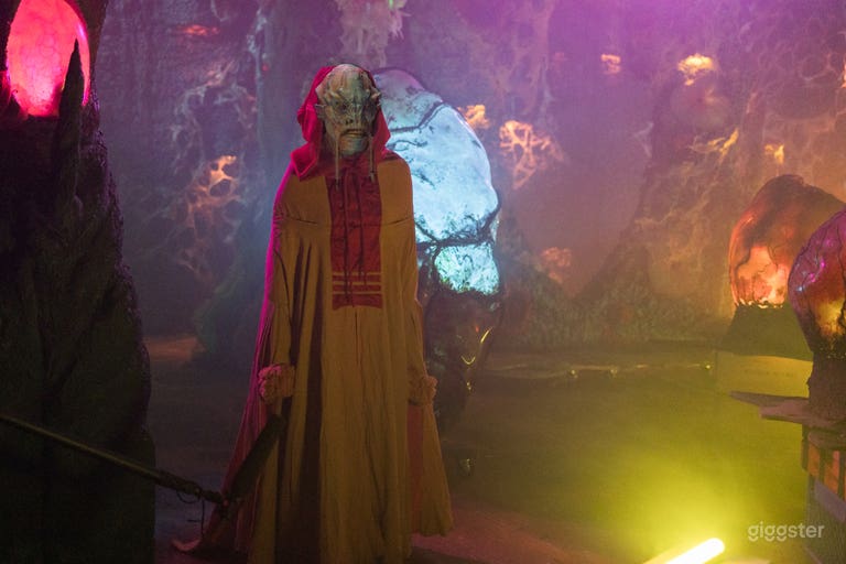  large props with ambient light 