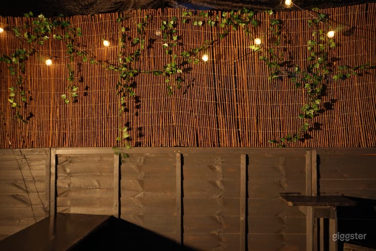  The background of our outdoor bar area before entering the studio. 