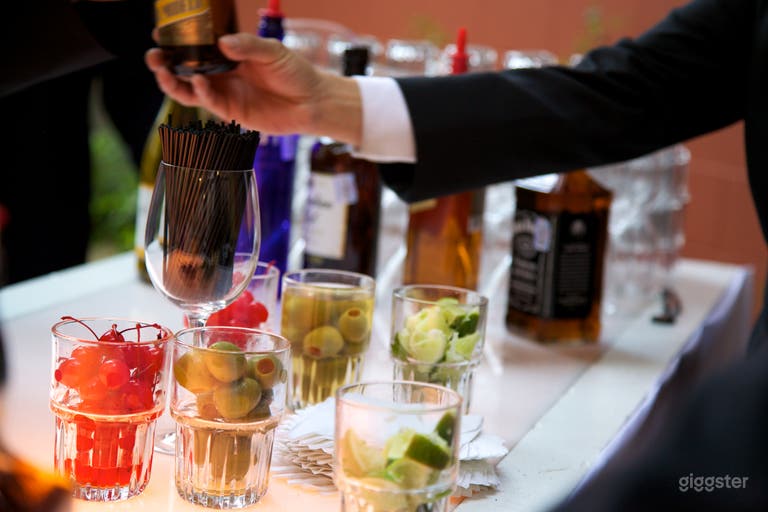  Catering and bartenders available.  