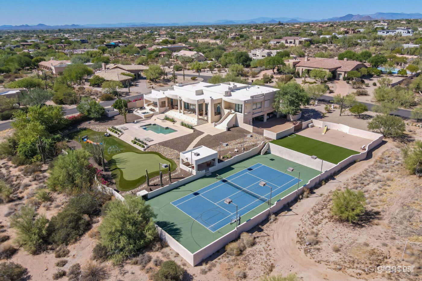 Full Access Tennis Court with Mountain View Photo 1