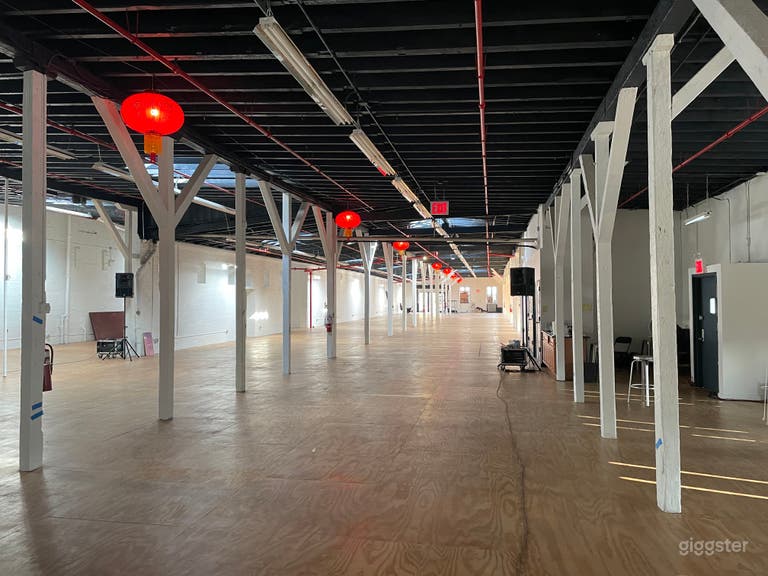  Photo of space near main entrance facing rear doors and loading dock. 