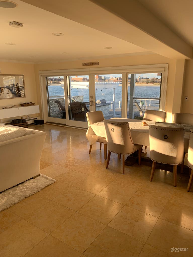  Ocean/Bay ft beach house w/ dock 