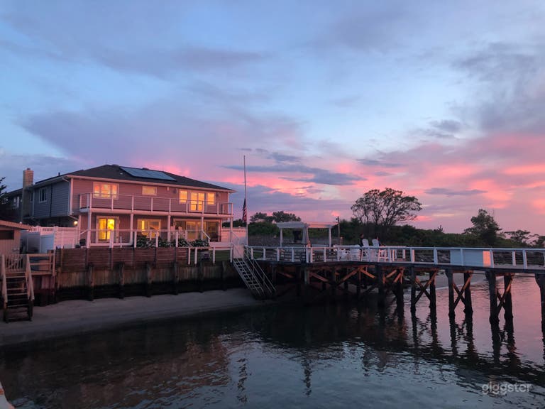  Ocean/Bay ft beach house w/ dock 